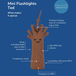 Mini-Taschenlampe - Forest Baum Ted (ab 3 Jahren)