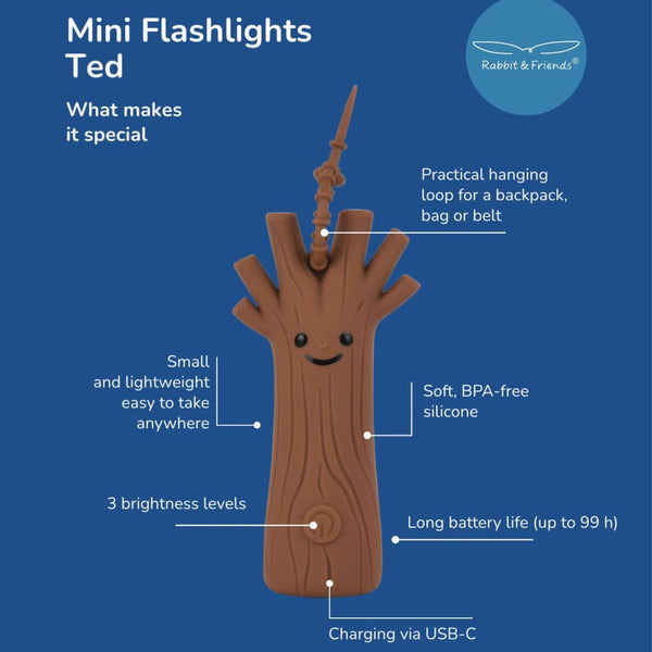 Mini-Taschenlampe - Forest Baum Ted (ab 3 Jahren)