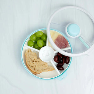Großer Snackbehälter Snack Spinner - Macaron Blue