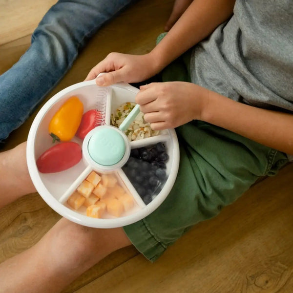 Großer Snackbehälter Snack Spinner - Macaron Blue