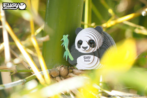 Eugy 3D Öko-Puzzle Panda im Grünen, aus nachhaltigen Materialien gefertigt