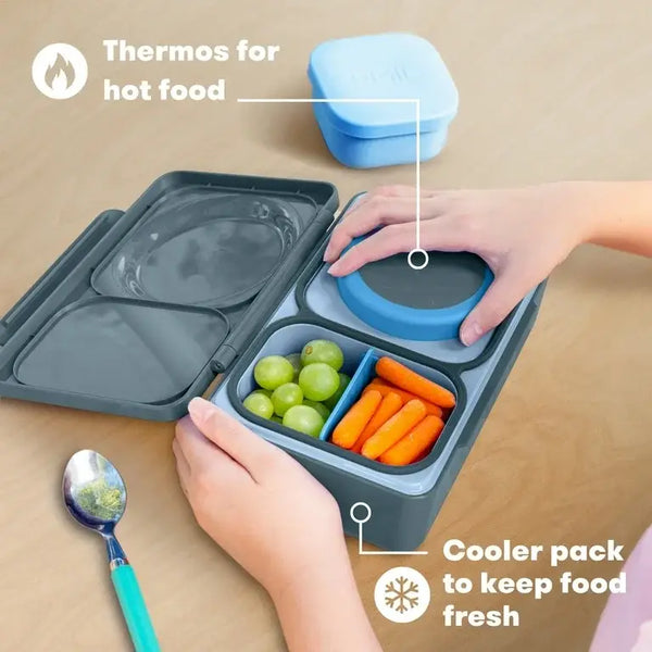 Lunchbox mit Thermosbehälter OmieBox Up – Graphite