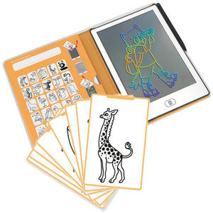 Grafiktablett Kidydraw Mini – Tiere mit Tiervorlagen und Zeichenfunktionen für kreative Kinder