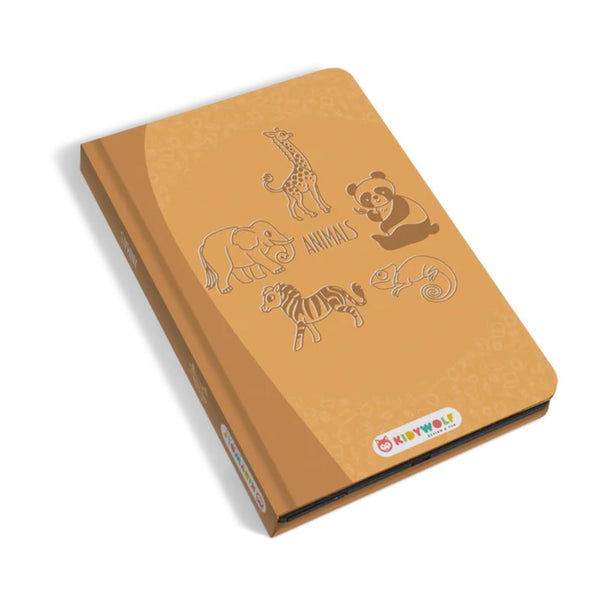 Grafiktablett Kidydraw Mini – Tiere mit niedlichen Tierillustrationen auf der Vorderseite