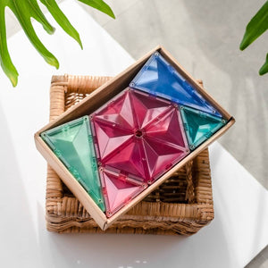 Magnetbausteine – Pastell-Geometrie-Set 40 Teile