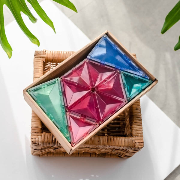 Magnetbausteine – Pastell-Geometrie-Set 40 Teile