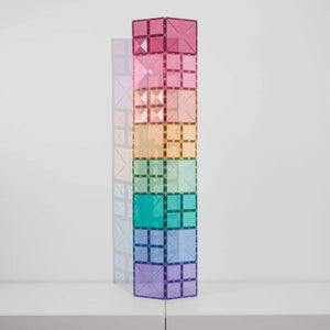Magnetbausteine - Pastellfarbenes Quadrat Pack 40 Teile