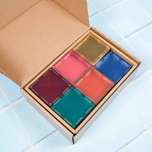 Magnetbausteine - Pastellfarbenes Quadrat Pack 40 Teile