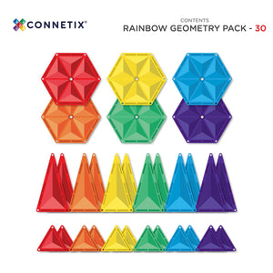 Magnetbausteine – Rainbow Geometry Pack 30 Teile