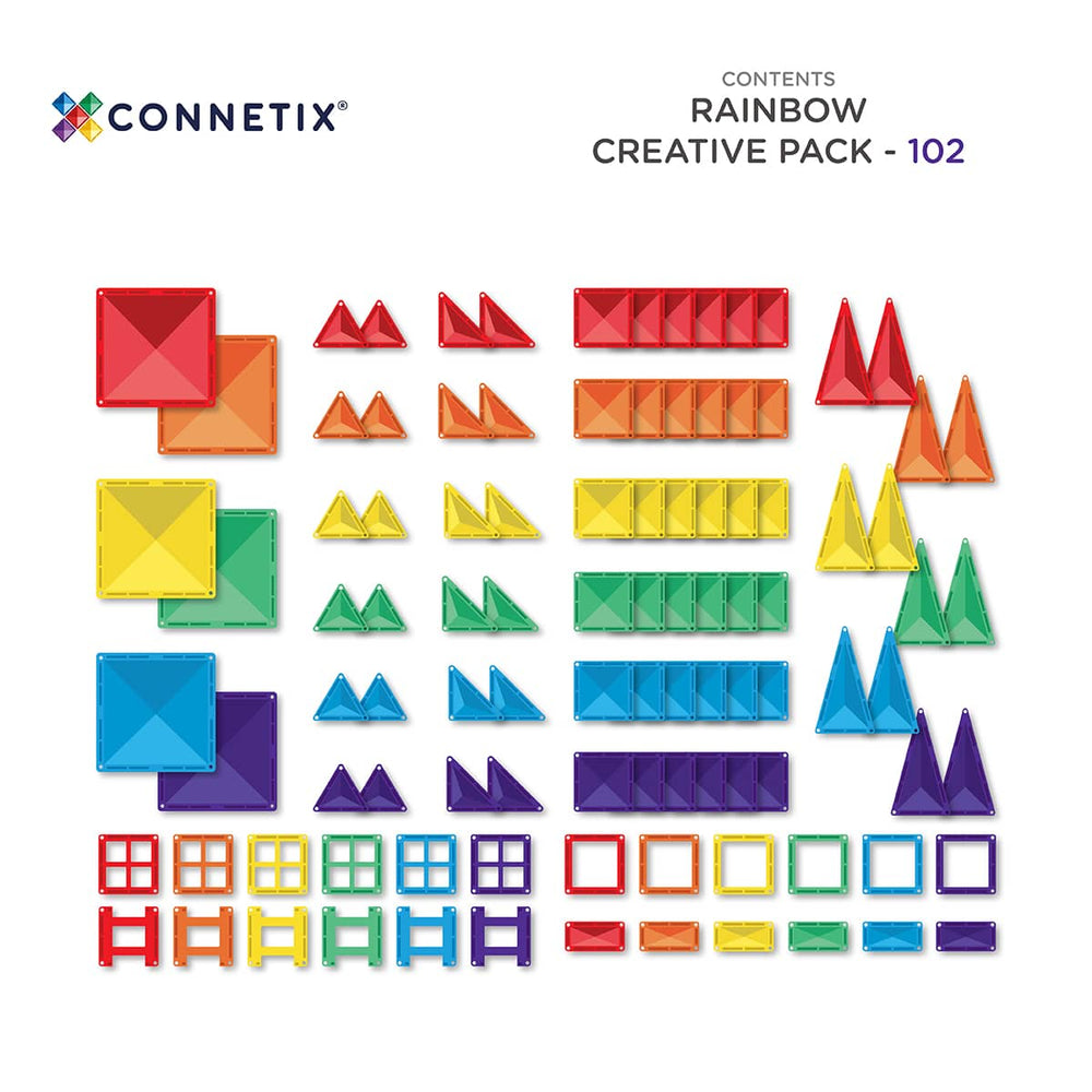 Magnetbausteine – Rainbow Creative Pack 102 Teile