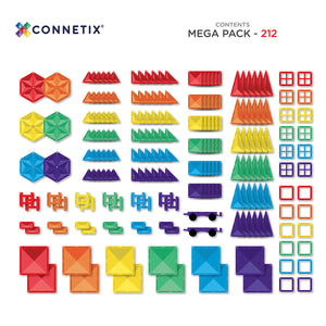 Magnetbausteine – Rainbow Mega Pack 212 Teile