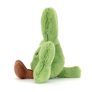Jellycat Glücksklee Plüschspielzeug mit weichen Ohren und einem braunen Stiel