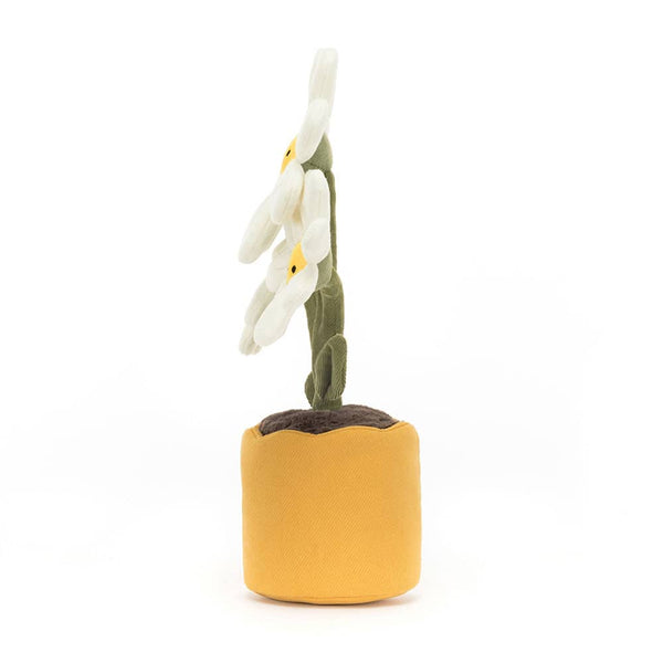 Jellycat Plüsch Gänseblümchen in einem gelben Blumentopf für Kinder und Plüschliebhaber