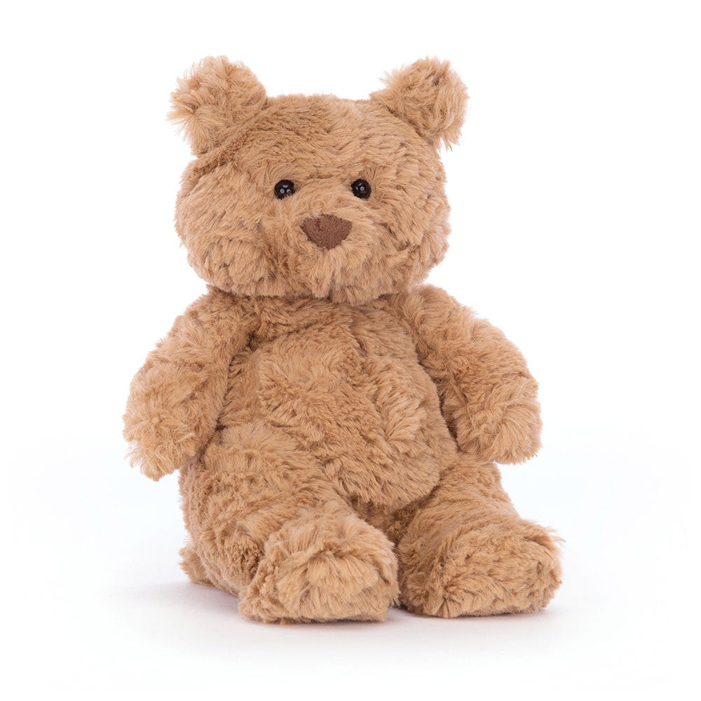 Plüschbär Jellycat – Bartholomew 14 cm weicher brauner Kuschelbär sitzend