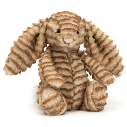 Jellycat Plüschhase LUX Juniper – Gold-Braun in sitzender Position mit weichem Fell