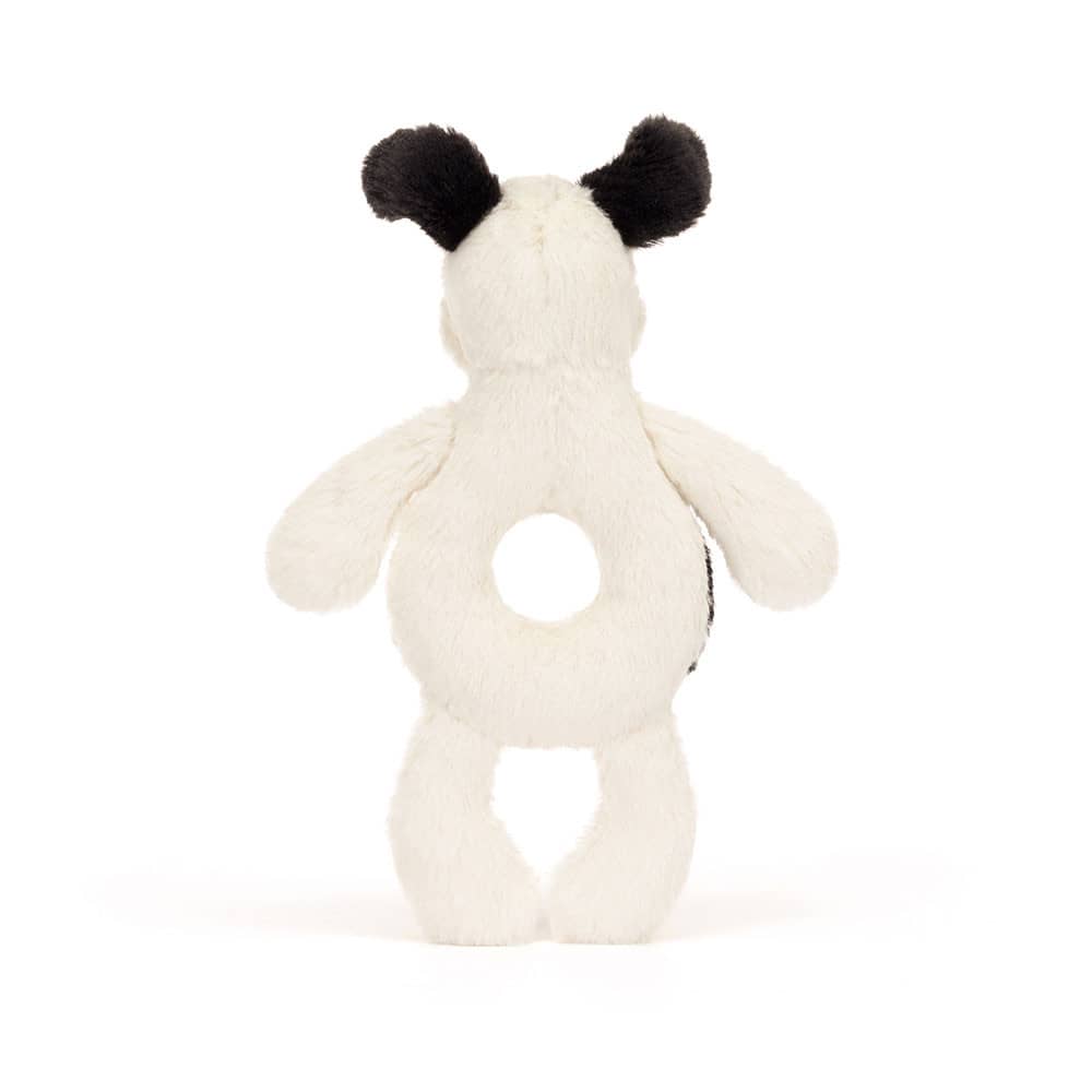 Jellycat Rassel in Form eines Hundes mit weichem Fell und praktischer Greiföffnung