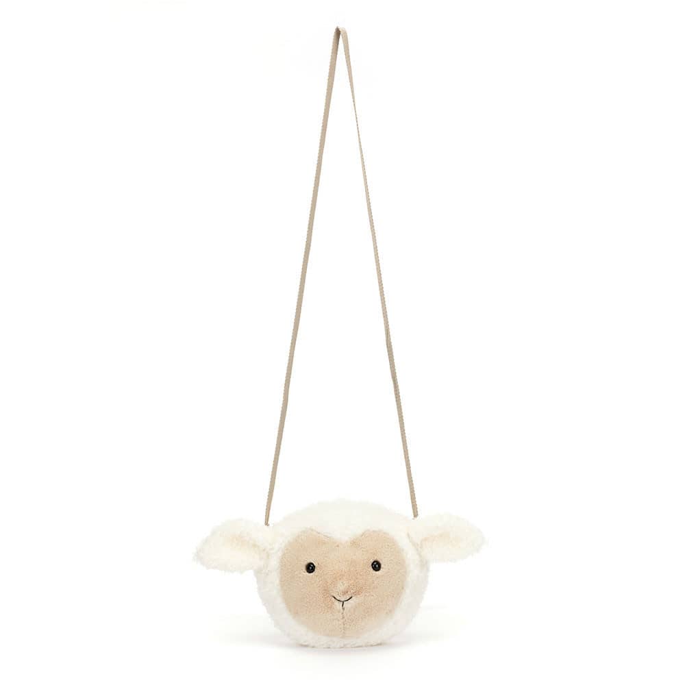 Jellycat Umhängetasche in Form eines Schafes mit weichem Stoff und einem praktischen Schulterriemen