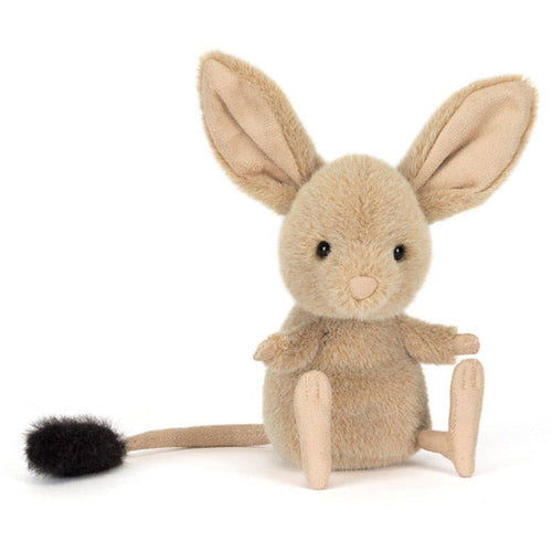 Jellycat Wüstenspringer Plüschfigur in Braun mit langen Ohren und weichem Körper