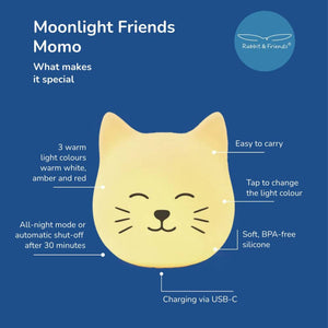 Nachtlicht stehend - Moonlight Friends Katze Momo (ab 3 Jahren)