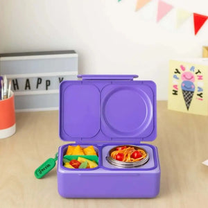 Lunchbox mit Thermosbehälter OmieBox Up – Galaxy Purple