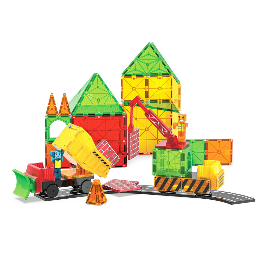 Magnetbausteine für Kinder von MAGNA-TILES im 50-teiligem Set für kreatives Bauen und Spielen