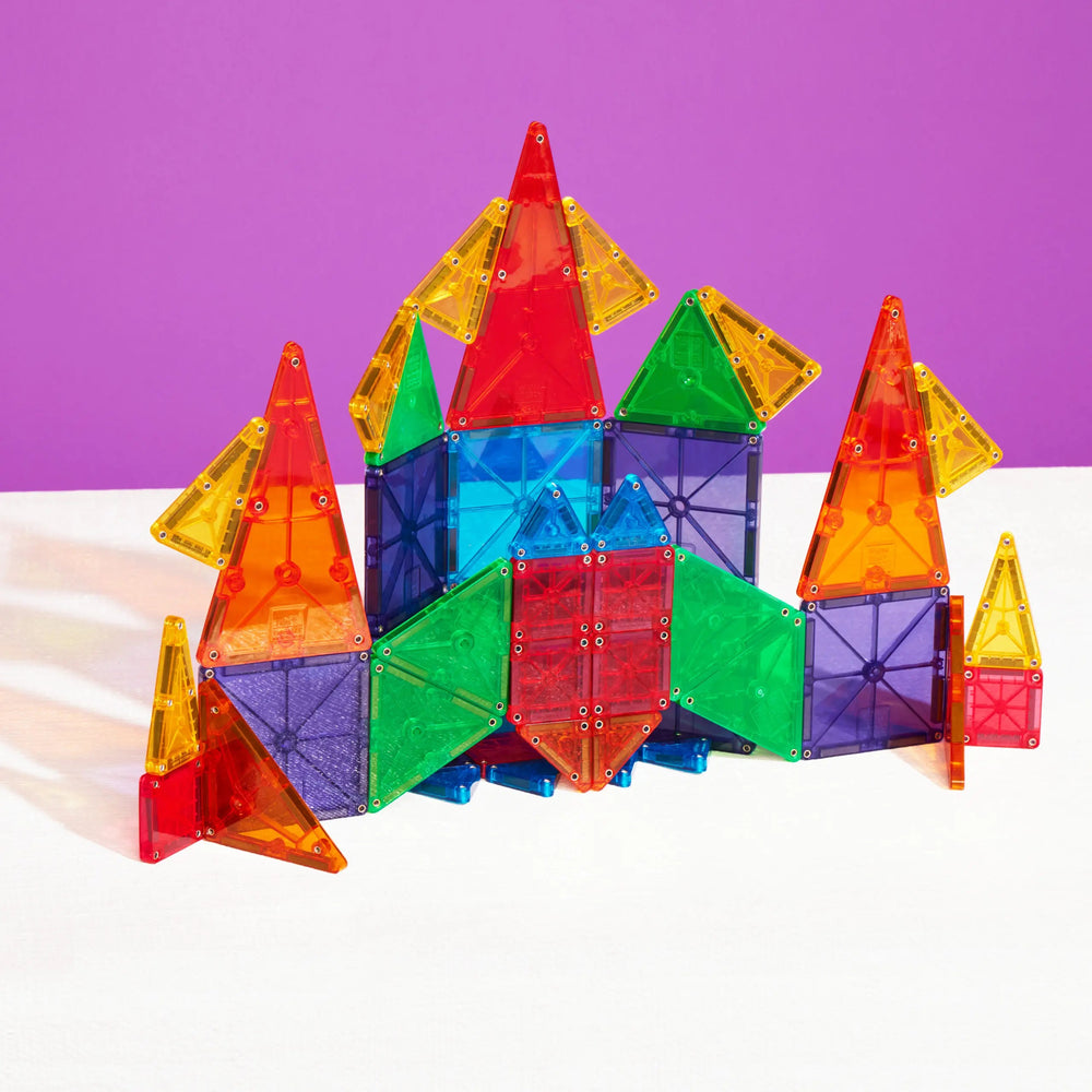 Magnetbausteine Kinder von MAGNA-TILES im 46-teiligem Set für kreatives Spielen und Bauen