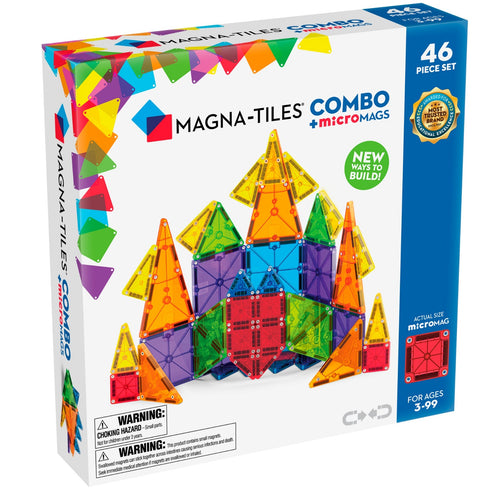 Magnetbausteine Kinder von MAGNA-TILES im 46-teiligem Set für kreatives Spielen und Bauen