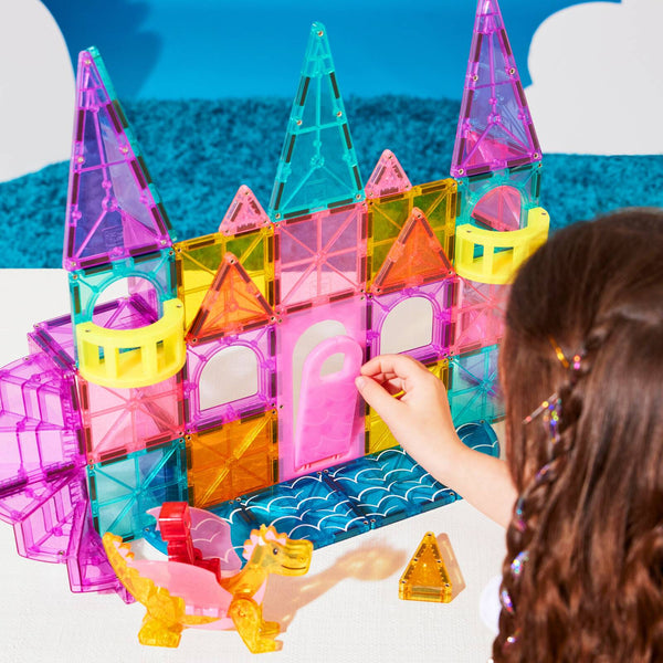 Magnetbausteine Schloss Set von MAGNA-TILES mit bunten Bauteilen für kreatives Spielen