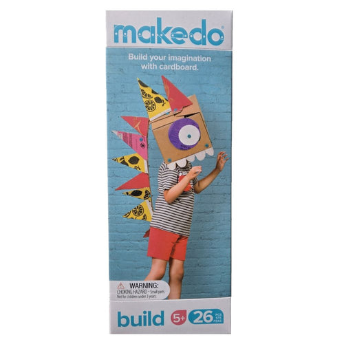 Makedo Zestaw konstrukcyjny für Kinder ab 5 Jahren zur kreativen Gestaltung mit Karton