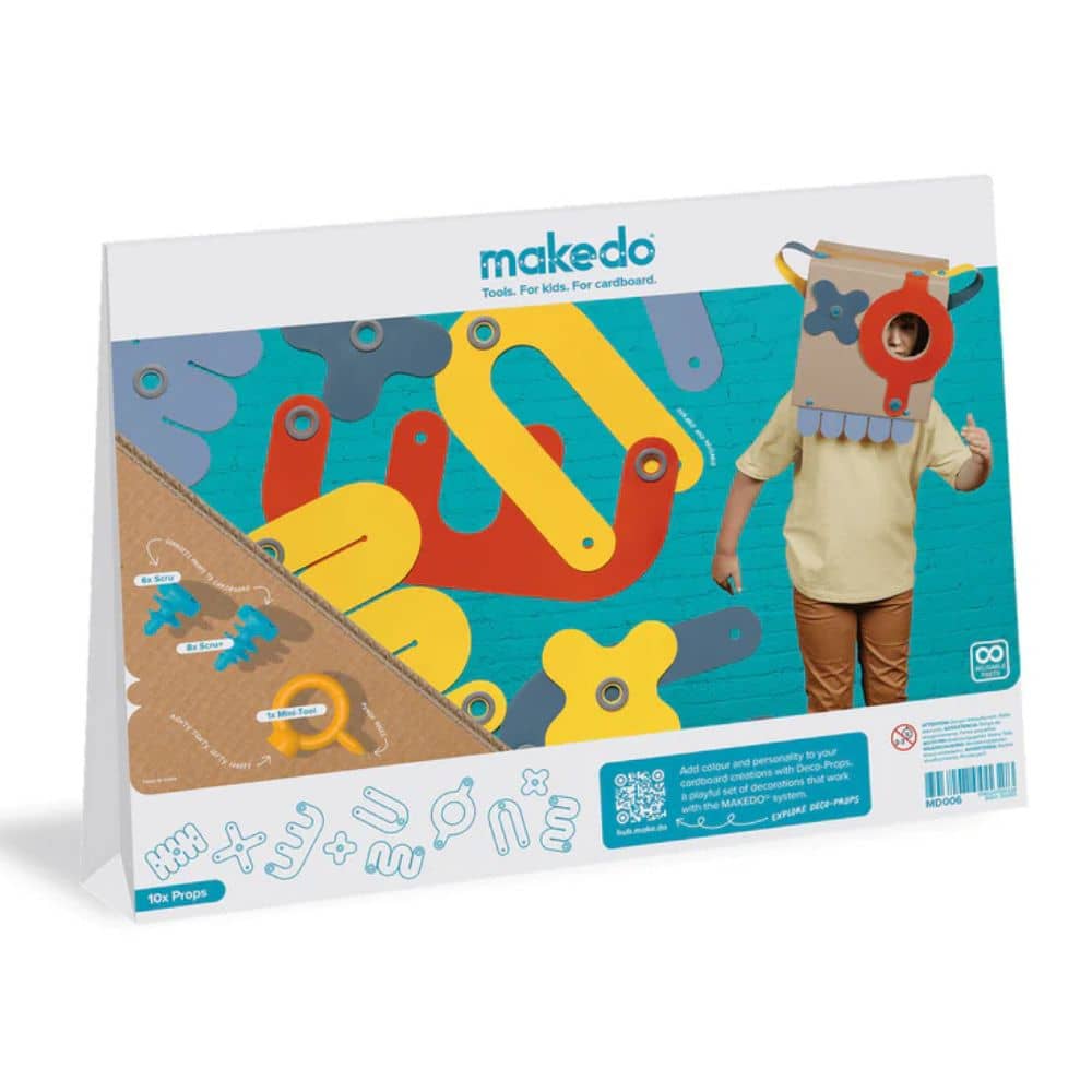 Makedo kreatives Formenset für Kinder mit bunten Dekorelementen für kreative Bastelprojekte