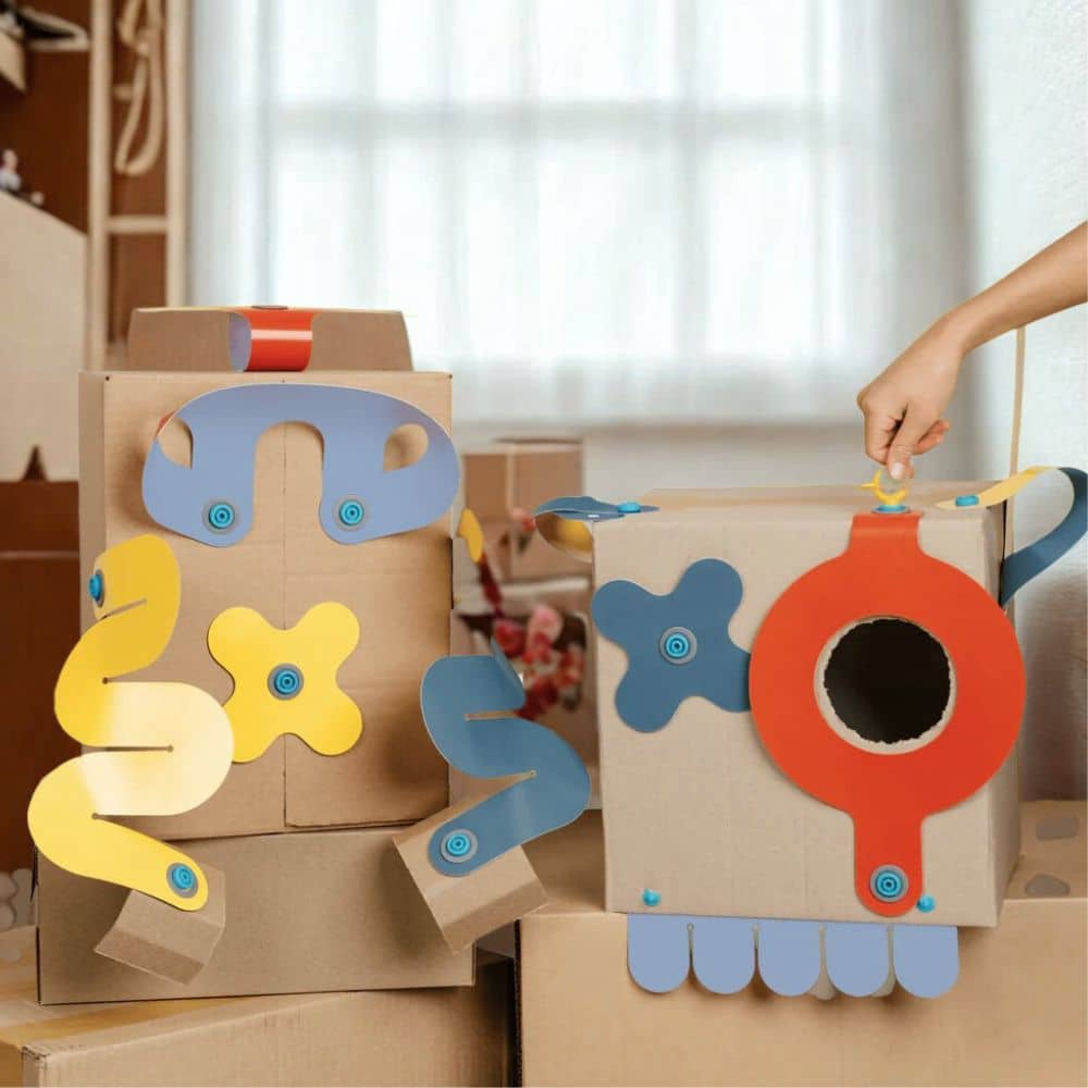 Makedo kreatives Formenset für Kinder mit bunten Dekorelementen für kreative Bastelprojekte