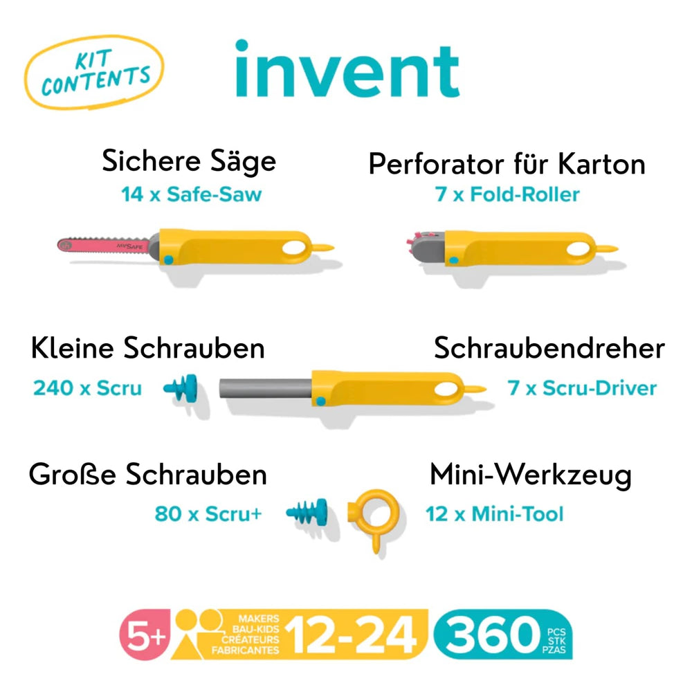 Konstruktionsspielzeuge für Pappe DIY - Invent - tablude.com