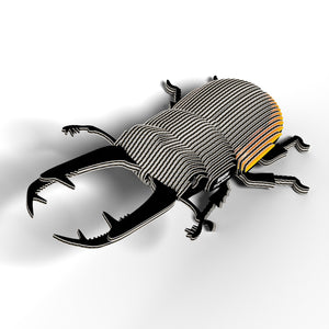 Öko Puzzle 3D Hirschkäfer von Eugy mit umweltfreundlichem Design und kreativen Bauelementen