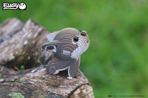 Eugy Öko-Puzzle 3D Wolf aus nachhaltigem Material für umweltbewusste Bastler