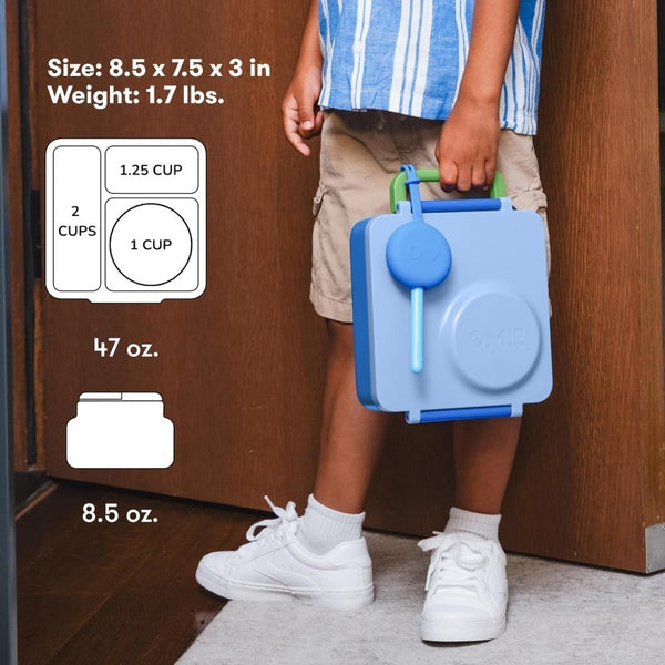 Lunchbox mit Thermoskanne OmieBox – Sea Blue