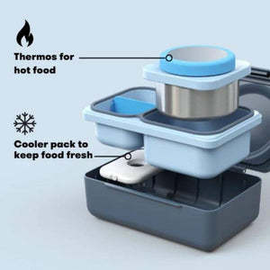 Lunchbox mit Thermosbehälter OmieBox Up – Graphite