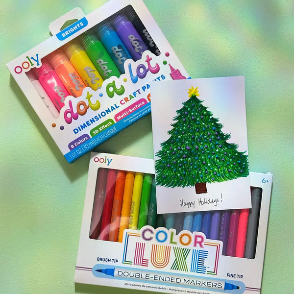 Neonfarbene Punktfarben Dot-A-Lot, 8 Stück