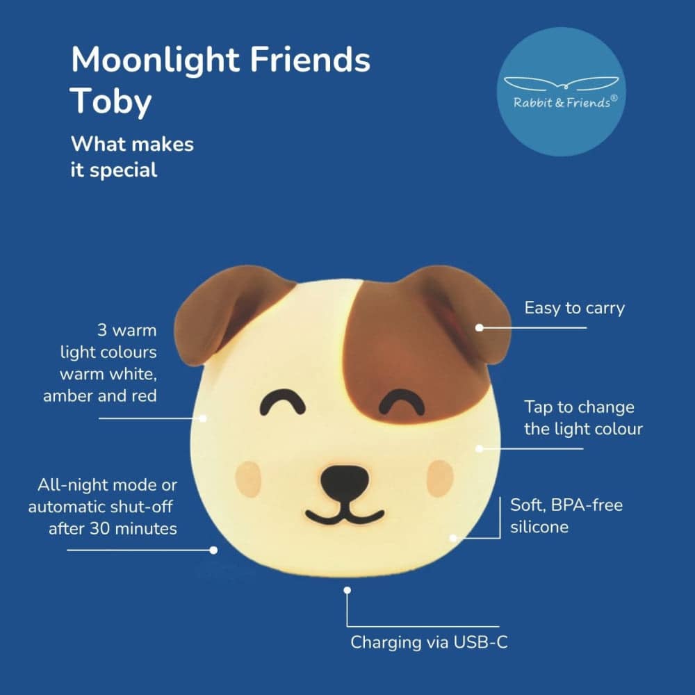 Rabbit & Friends Nachtlicht Moonlight Friends Hund Toby