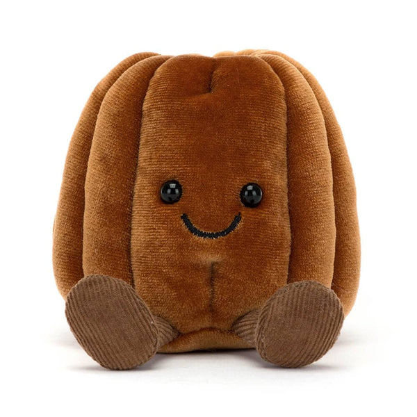 Jellycat Plüsch Canelés aus Frankreich mit freundlichem Gesicht und weichen, braunen Texturen