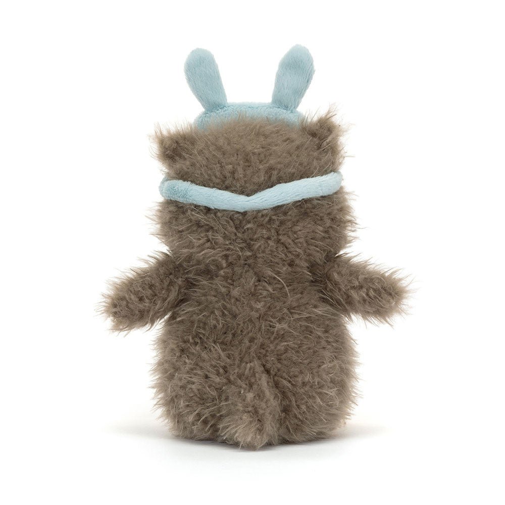 Jellycat Plüsch-Eule 24 cm mit Schlafmaske in hellem Blau und weichem, kuscheligem Material