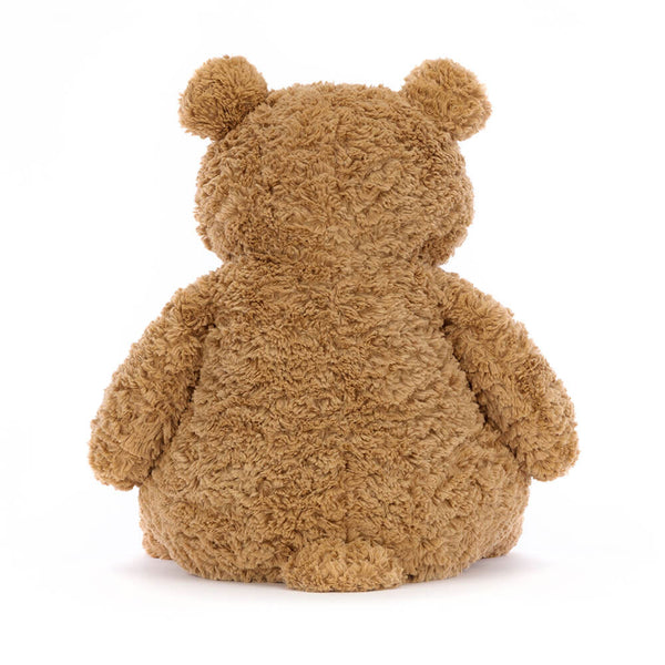 Jellycat Plüschbär - Bartholomew 47 cm in Braun von hinten mit weichem kuscheligem Fell