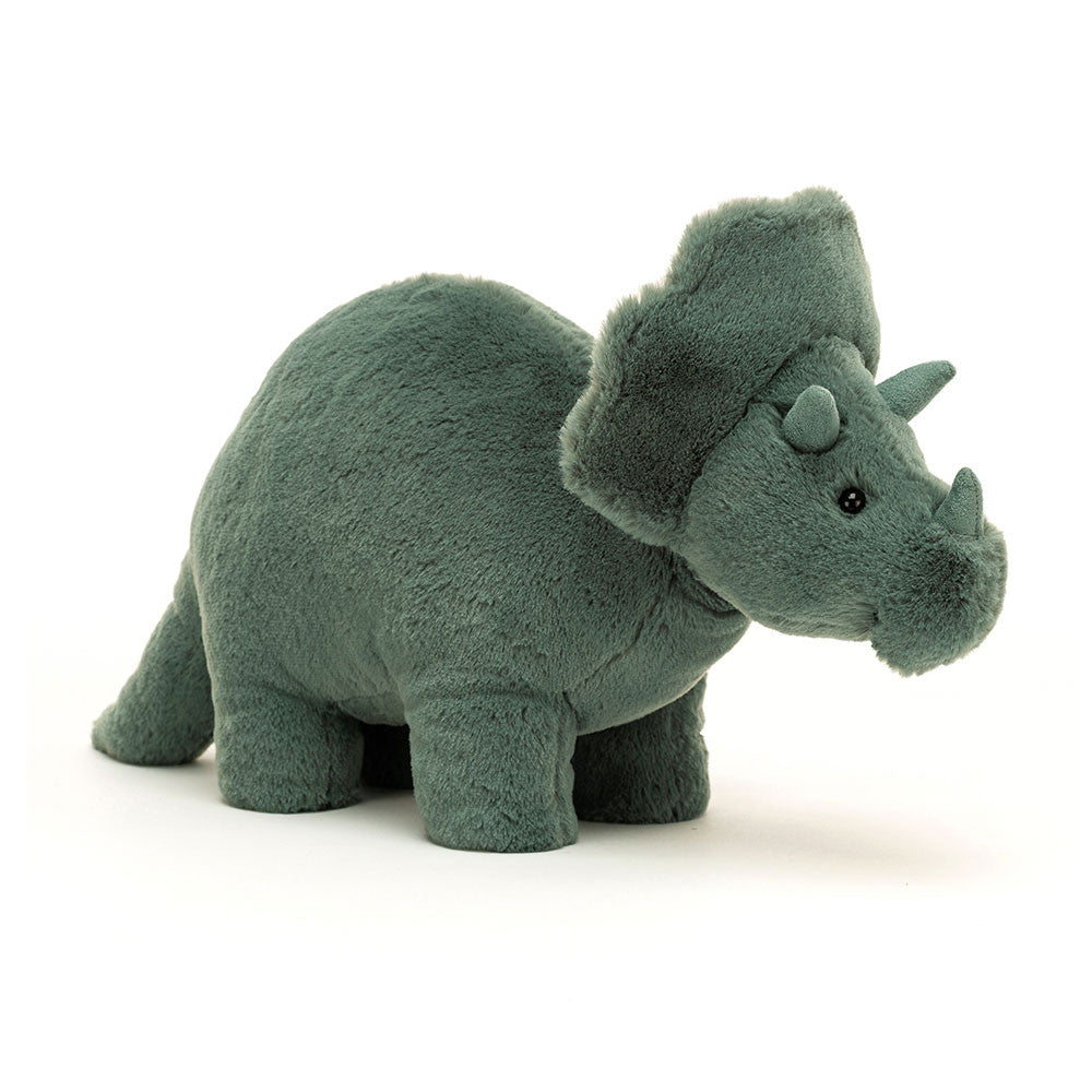 Plüschdinosaurier – Triceratops Türkis 17 cm - tablude.com