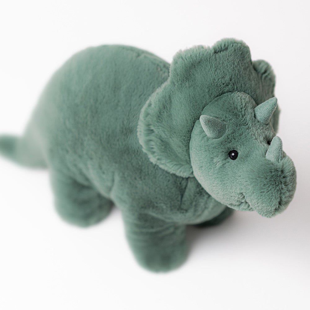 Plüschdinosaurier – Triceratops Türkis 17 cm - tablude.com