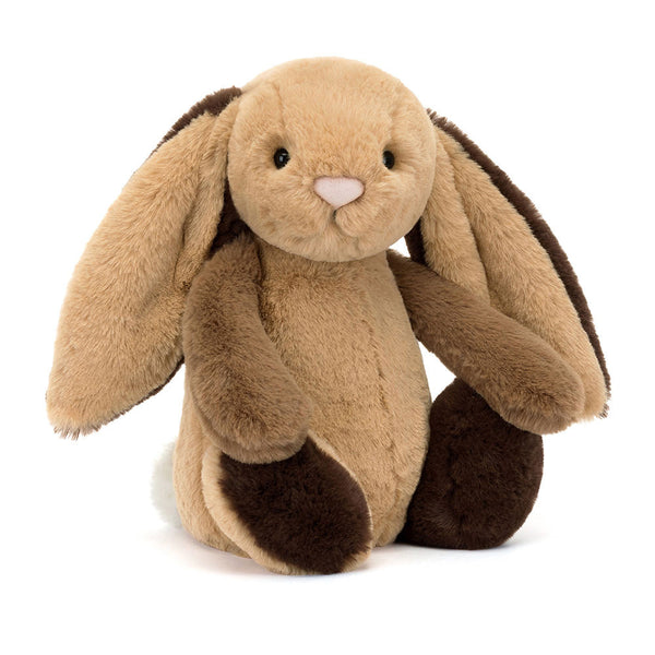 Plüschhase – Patchwork Braun 31 cm - tablude.com