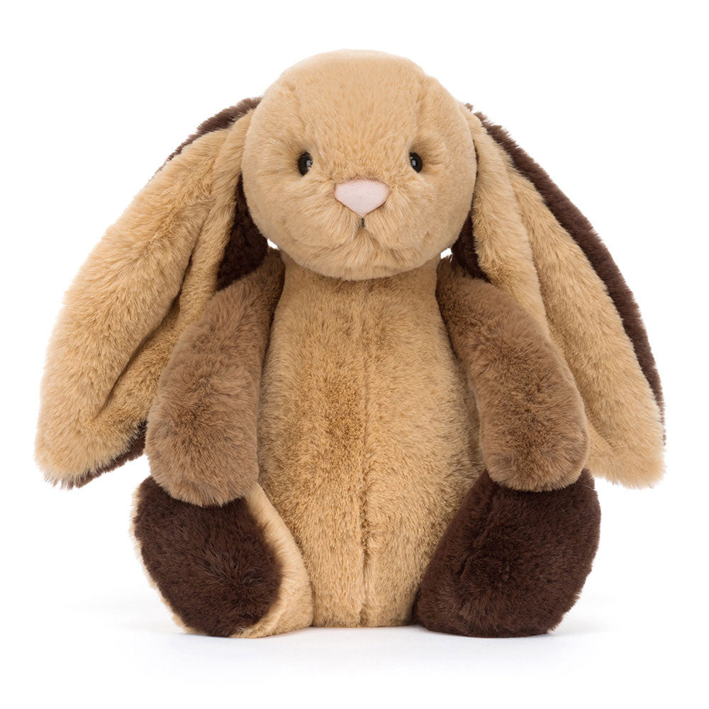 Plüschhase – Patchwork Braun 31 cm - tablude.com