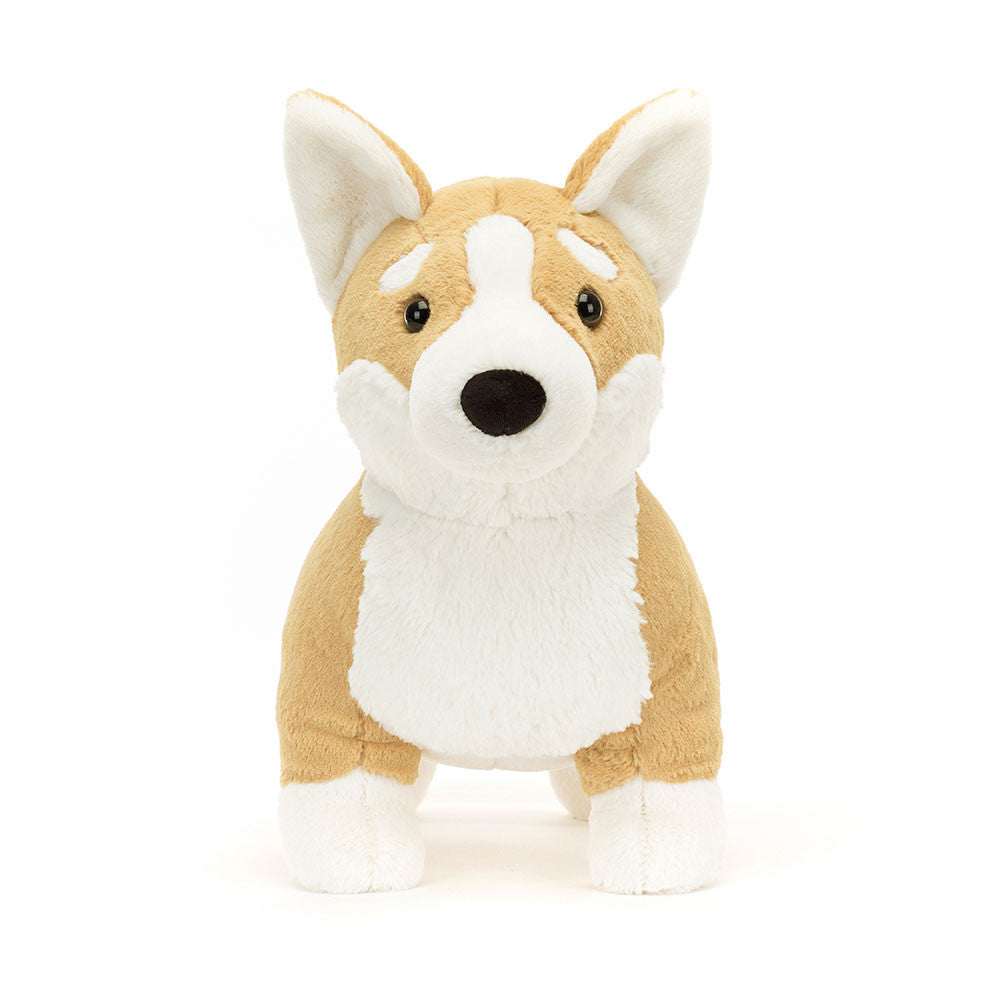 Jellycat Plüschhund Corgi Betty 34 cm weiches braun-weißes Kuscheltier Hund
