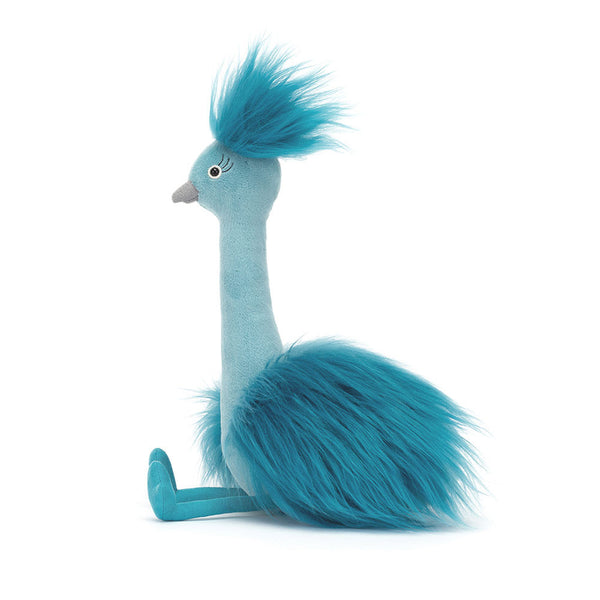 Plüschpfau – Türkis 20 cm - tablude.com