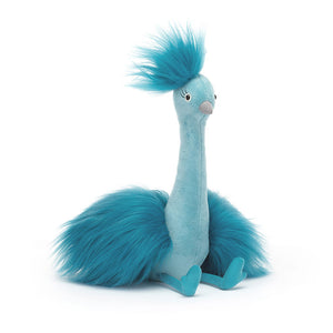 Plüschpfau – Türkis 20 cm - tablude.com