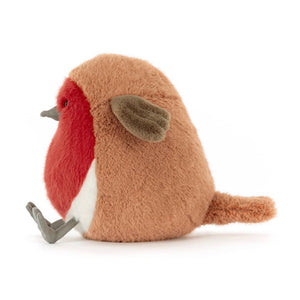 Jellycat Plum Kuscheltier Rotkehlchen in weichem Plüsch mit grauen Flügeln