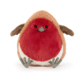 Jellycat Plum Kuscheltier Rotkehlchen weich und knuddelig, ideal für Kinder zum Spielen und Kuscheln